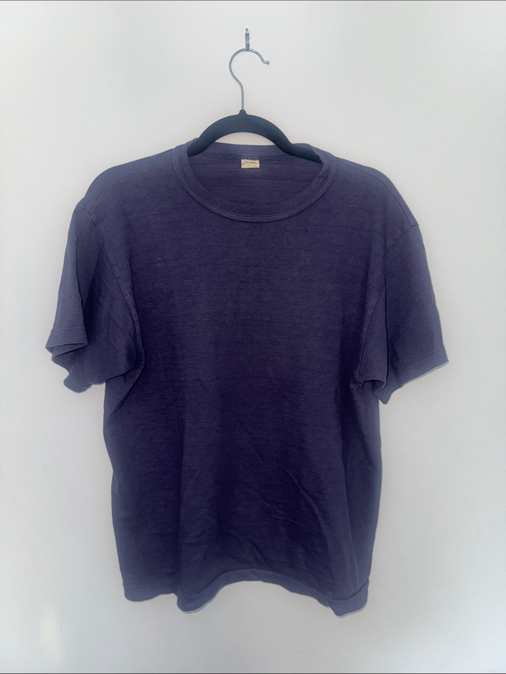 Warehouse Men's Short Sleeve Crew Tee in Blue